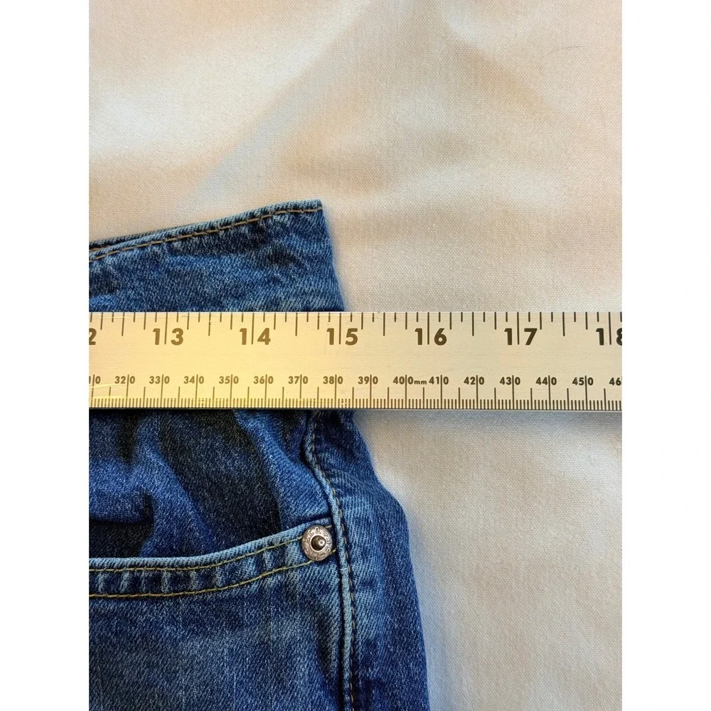 Levis 505 Regular Fit Straight Leg Jeans Blue Denim Mens 30x32 WaterLess